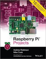 http://www.amazon.com/Raspberry-Pi-Projects-Andrew-Robinson/dp/1118555430/ref=sr_1_2?s=books&ie=UTF8&qid=1436750653&sr=1-2&keywords=raspberry+pi+projects